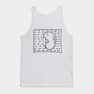 The painting of a man eating pills Tank Top